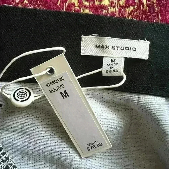 NWT Max Studio Women’s Grey Plaid Belted Skirt Work Office Preppy Prep Medium - Picture 10 of 10